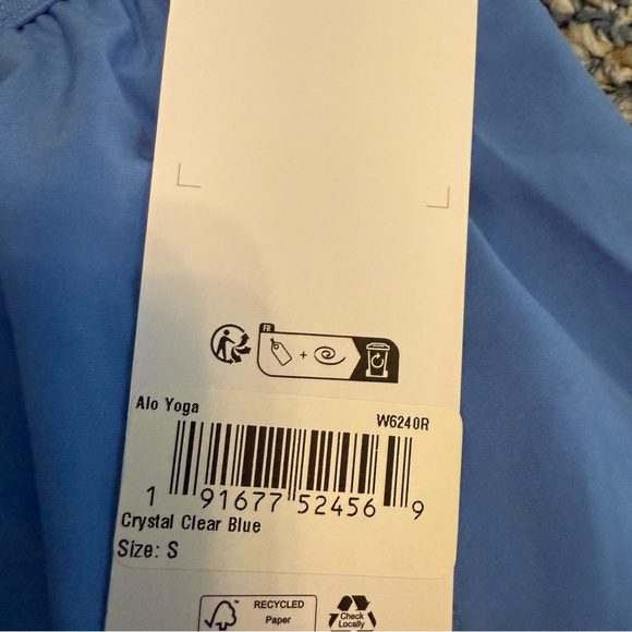 NWT ALO YOGA Match point skirt Crystal clear blue - Picture 7 of 7
